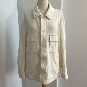 Zara Cream Button-Up Jacket